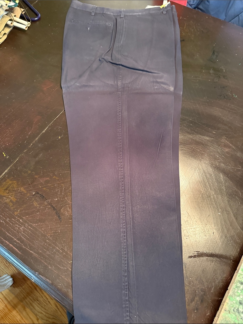 Daniel Cremieux Navy Cotton Pants. Size 38x32